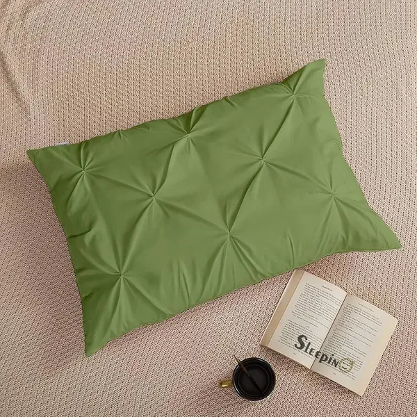 Pack_Of_8_Olive_400_Tc_Egyptian_Cotton_Rich_Pintuck_Pinch_Pleated_Pillow_Cover