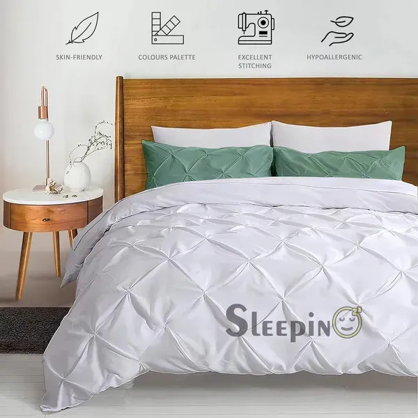 Pack_Of_2_Emerald_Green_400_Tc_Egyptian_Cotton_Rich_Pintuck_Pinch_Pleated_Pillow_Cover