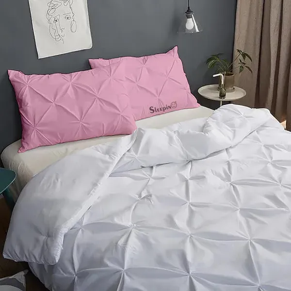 Pack_Of_4_Baby_Pink_400_Tc_Egyptian_Cotton_Rich_Pintuck_Pinch_Pleated_Pillow_Cover