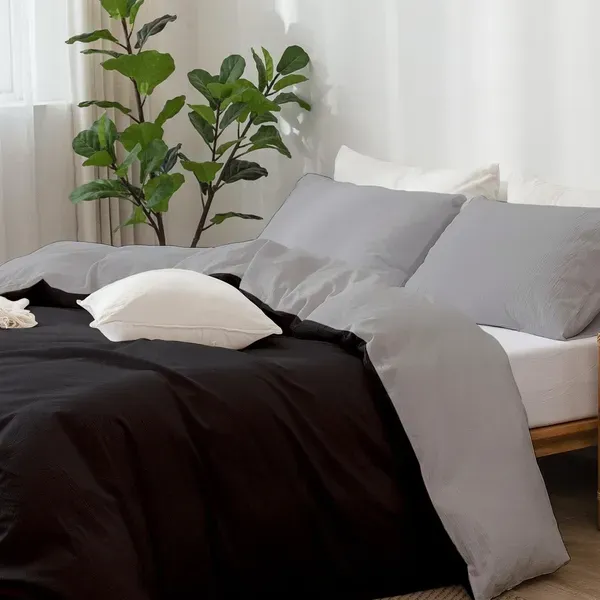 Black_Soft_Brushed_Microfiber_Reversible_Rajai_Cover_Set_With_Zipp_Cover
