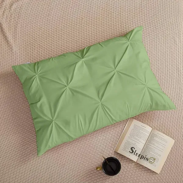 Pack_Of_2_Sage_Green_400_Tc_Egyptian_Cotton_Rich_Pintuck_Pinch_Pleated_Pillow