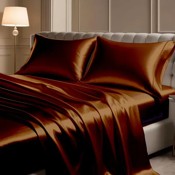 Chocolate_Sleepino_Luxurious_Satin_Pillow_Covers_Dreamy_Romantic_Night_Cover