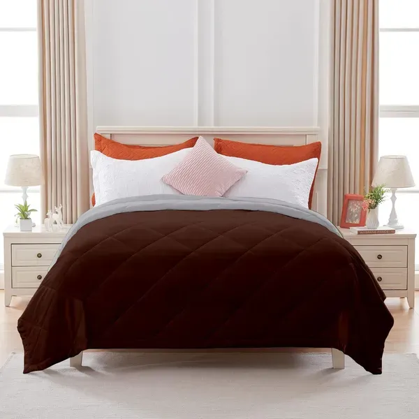 Chocolate_Microfiber_Breathable_Lightweight_Quilt_200_Gsm_Comfort_Cover