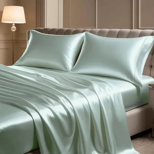 French_Grey_Sleepino_Luxurious_Satin_Pillow_Covers_Dreamy_Romantic_Nigheavy_Winter