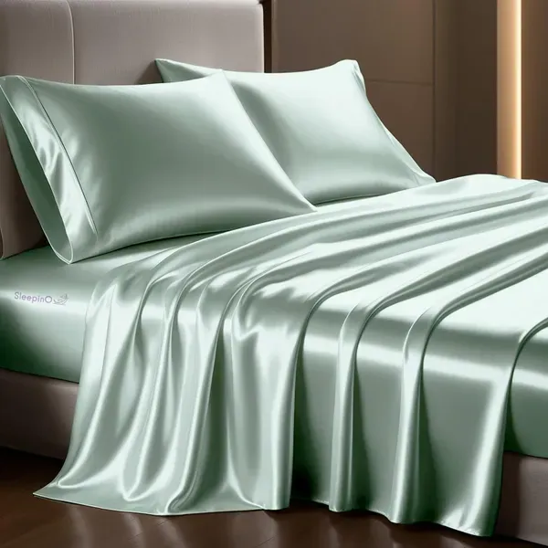 French_Grey_Sleepino_Luxurious_Satin_Pillow_Covers_Dreamy_Romantic_Nigheavy_Winter