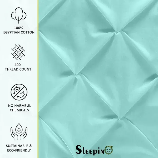 Pack_Of_6_Aqua_Blue_400_Tc_Egyptian_Cotton_Rich_Pintuck_Pinch_Pleated_Pillow_Cover