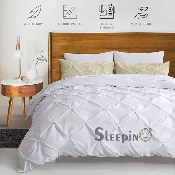 Pack_Of_8_Ivory_400_Tc_Egyptian_Cotton_Rich_Pintuck_Pinch_Pleated_Pillow_Cover