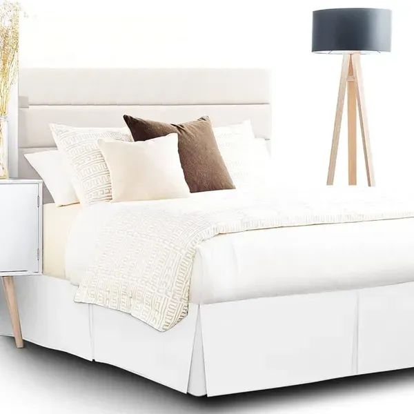 White_Easy_Fit_Box_Pleated_Bed_Skirt