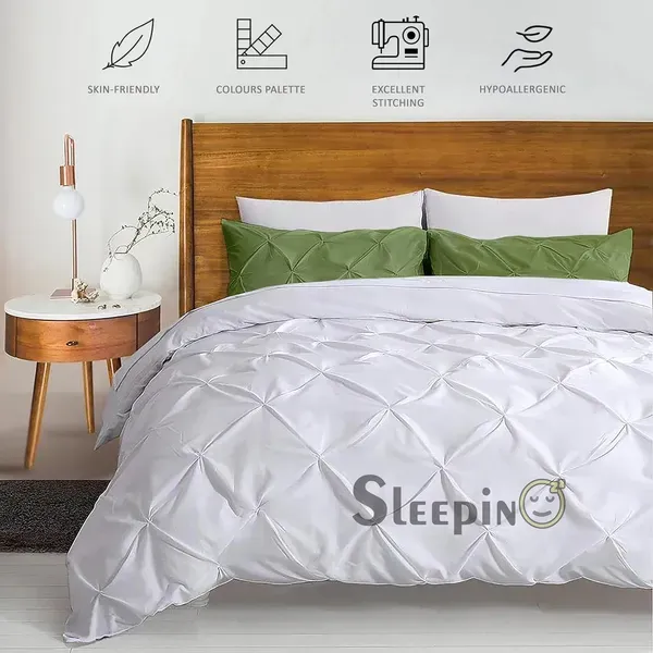 Pack_Of_4_Olive_400_Tc_Egyptian_Cotton_Rich_Pintuck_Pinch_Pleated_Pillow_Cover