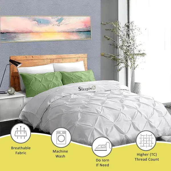 Pack_Of_8_Sage_Green_400_Tc_Egyptian_Cotton_Rich_Pintuck_Pinch_Pleated_Pillow_Cover