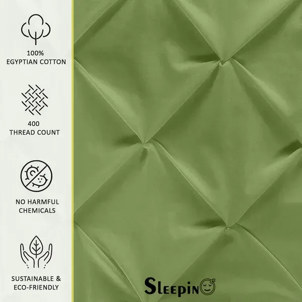 Pack_Of_6_Olive_400_Tc_Egyptian_Cotton_Rich_Pintuck_Pinch_Pleated_Pillow_Cover