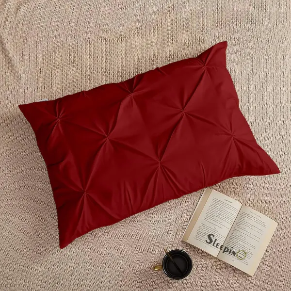 Pack_Of_2_Burgundy_400_Tc_Egyptian_Cotton_Rich_Pintuck_Pinch_Pleated_Pillow_Cover