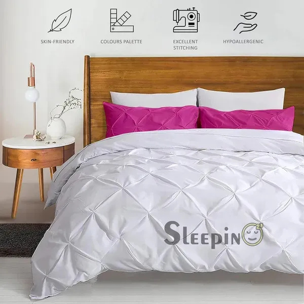 Pack_Of_6_Hot_Pink_400_Tc_Egyptian_Cotton_Rich_Pintuck_Pinch_Pleated_Pillow_Cover
