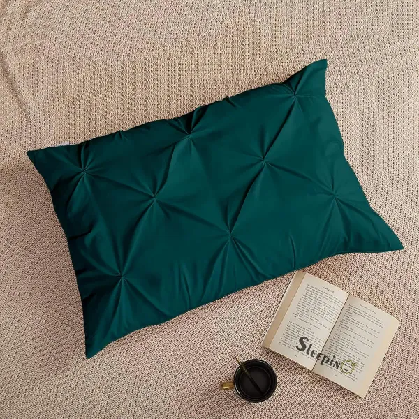 Pack_Of_8_Teal_400_Tc_Egyptian_Cotton_Rich_Pintuck_Pinch_Pleated_Pillow_Cover