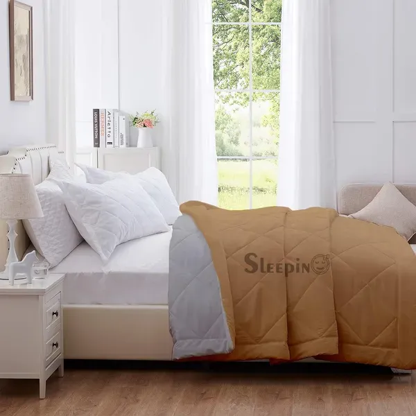 Beige_Breathable_Microfiber_Machine_Washable_150_Gsm_Ac_Reversible_Cover