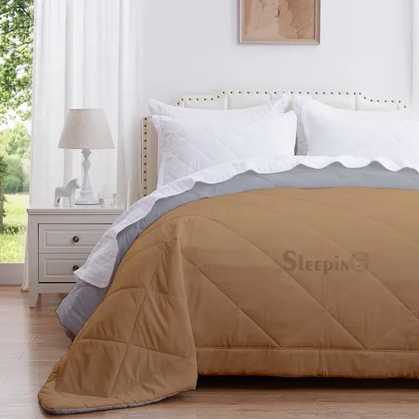 Beige_Breathable_Microfiber_Machine_Washable_150_Gsm_Ac_Reversible_Cover