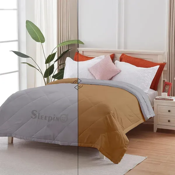 Beige_Breathable_Microfiber_Machine_Washable_150_Gsm_Ac_Reversible_Cover