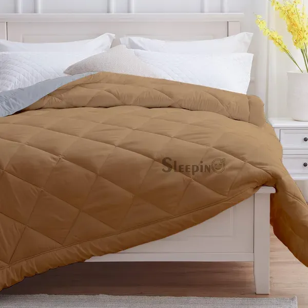 Beige_Breathable_Microfiber_Machine_Washable_150_Gsm_Ac_Reversible_Cover