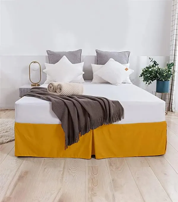 Gold_Easy_Fit_Box_Pleated_Bed_Skirt