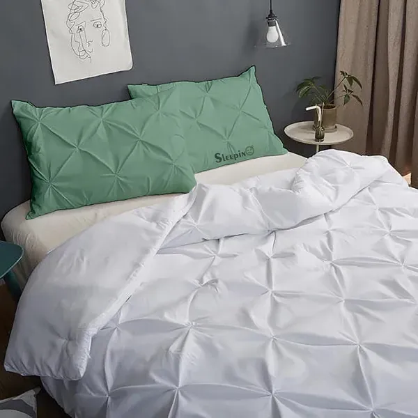 Pack_Of_6_Emerald_Green_Microfiber_Pinch_Pleated_Machine_Washable_Pillow_Cover