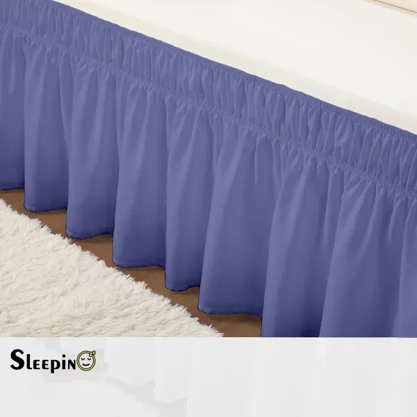 Blue_Wrinkle_Free_Brushed_Microfiber_Wrap_Around_Easy_Elastic_Fit_Bed_Cover