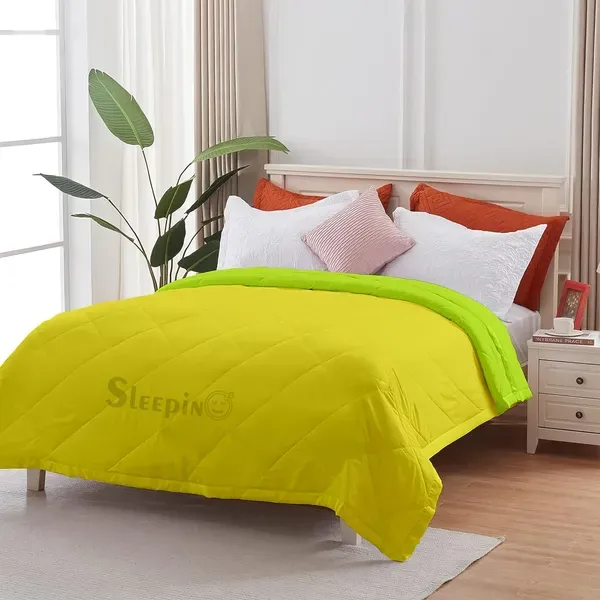 Vanilla_Yellow_Microfiber_Breathable_Lightweight_Quilt_200_Gsm_Comforter_Cover