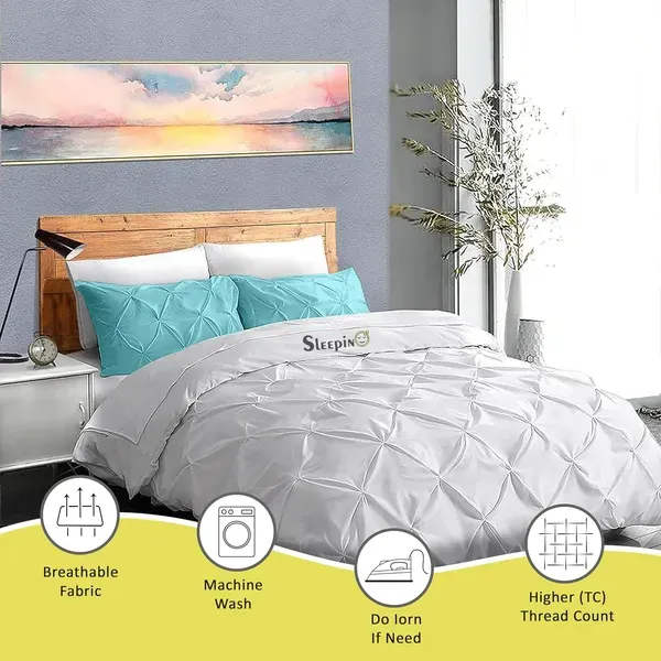Pack_Of_8_Sky_Blue_Microfiber_Pinch_Pleated_Machine_Washable_Pillow_Cover