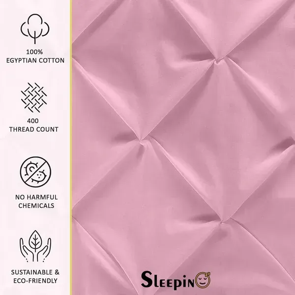 Pack_Of_8_Baby_Pink_400_Tc_Egyptian_Cotton_Rich_Pintuck_Pinch_Pleated_Pillow_Cover