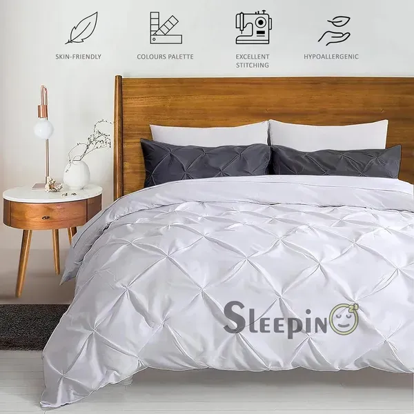 Pack_Of_4_Dark_Grey_Microfiber_Pinch_Pleated_Machine_Washable_Pillow_Cover