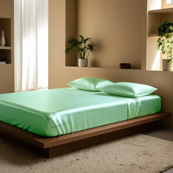 Sleepino_Luxurious_Satin_Elastic_Fitted_Bedsheet_For_With_Pillow_Covers
