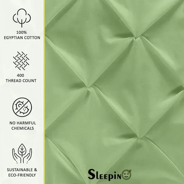 Pack_Of_4_Sage_Green_400_Tc_Egyptian_Cotton_Rich_Pintuck_Pinch_Pleated_Pillow