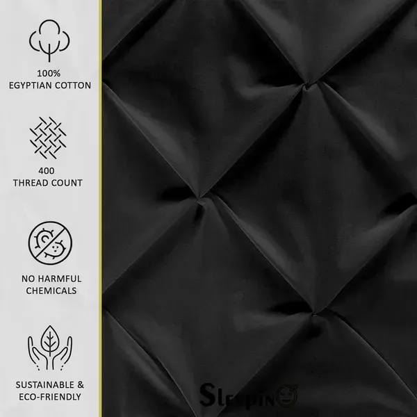 Pack_Of_4_Black_Microfiber_Pinch_Pleated_Machine_Washable_Pillow_Cover