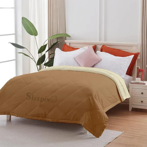 Beige_Ivory_Breathable_Microfiber_Machine_Washable_150_Gsm_Ac_Reversible_Cover