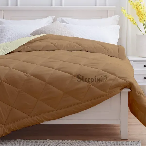 Beige_Ivory_Breathable_Microfiber_Machine_Washable_150_Gsm_Ac_Reversible_Cover