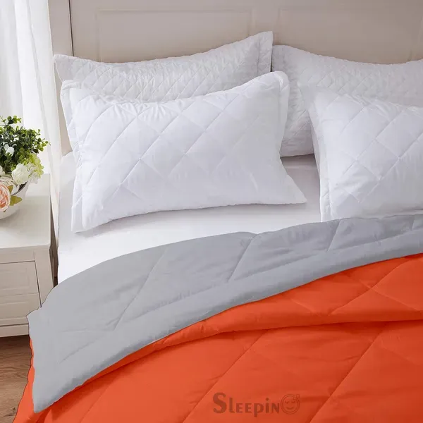 Orange_Breathable_Microfiber_Machine_Washable_150_Gsm_Ac_Reversible