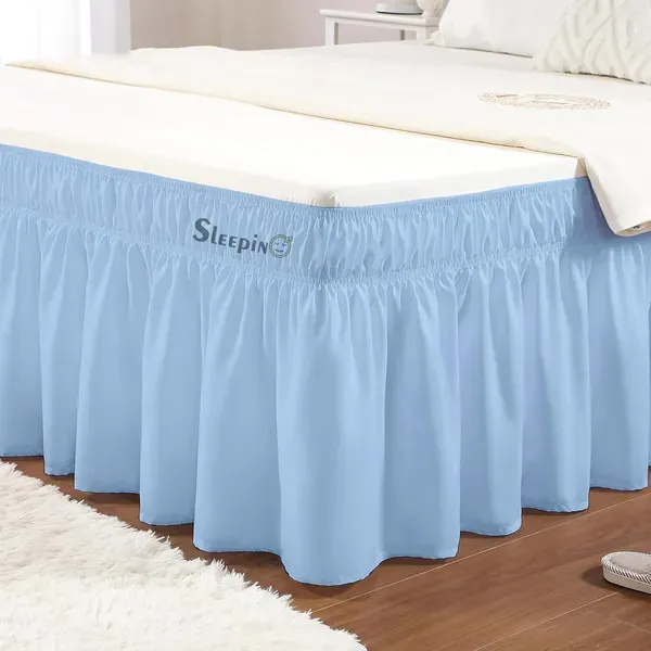 Sky_Blue_Wrinkle_Free_Brushed_Microfiber_Wrap_Around_Easy_Elastic_Fit_Bed_S_Cover