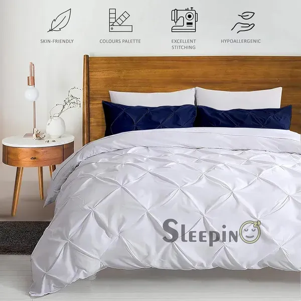 Pack_Of_4_Navy_Blue_400_Tc_Egyptian_Cotton_Rich_Pintuck_Pinch_Pleated_Pillow_Cover
