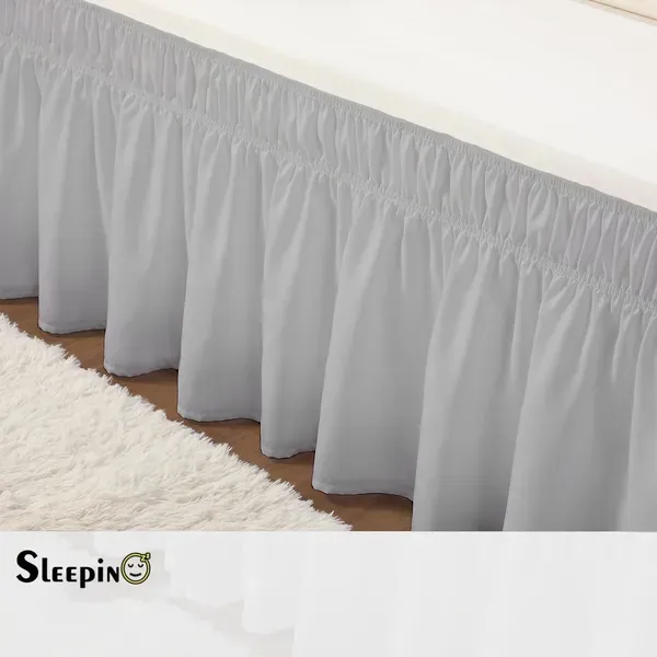 Grey_Wrinkle_Free_Brushed_Microfiber_Wrap_Around_Easy_Elastic_Fit_Bed_Cover