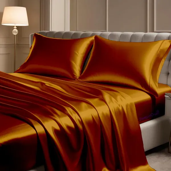 Copper_Sleepino_Luxurious_Satin_Pillow_Covers_Dreamy_Romantic_Night_Pillow_Cover