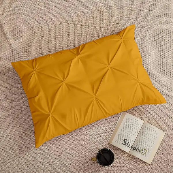Pack_Of_4_Gold_400_Tc_Egyptian_Cotton_Rich_Pintuck_Pinch_Pleated_Pillow_Cover