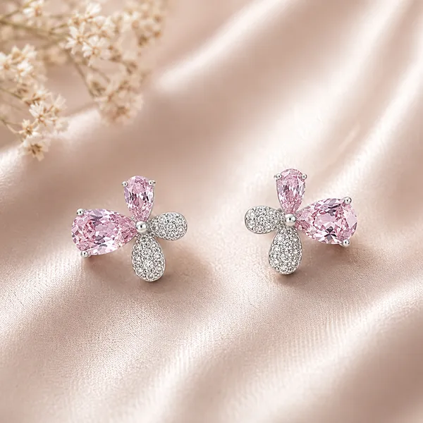 Pink_Silver_925_Sterling_Silver_Crystal_Butterfly_Stud_Earrings_For_Women