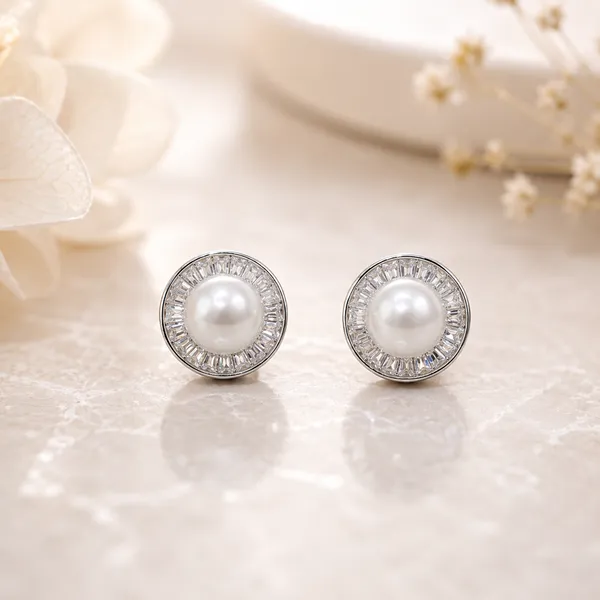 Silver_925_Sterling_Silver_Pearl_Crystal_Halo_Stud_Earrings_For_Women