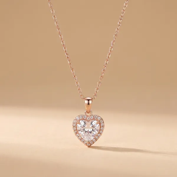 Rose_Gold_925_Sterling_Silver_Crystal_Heart_Pendant_Necklace_For_Women