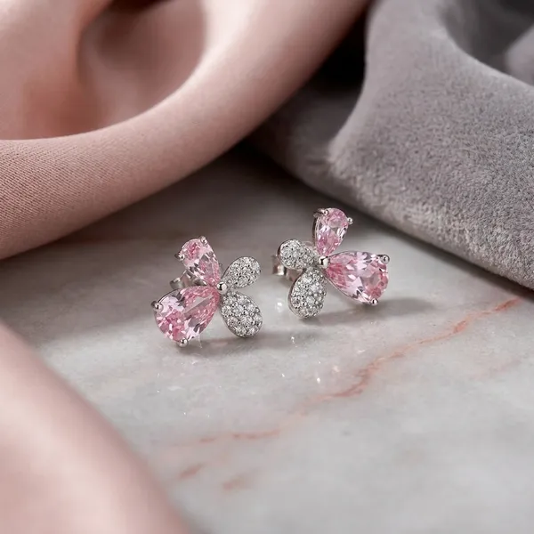 Pink_Silver_925_Sterling_Silver_Crystal_Butterfly_Stud_Earrings_For_Women