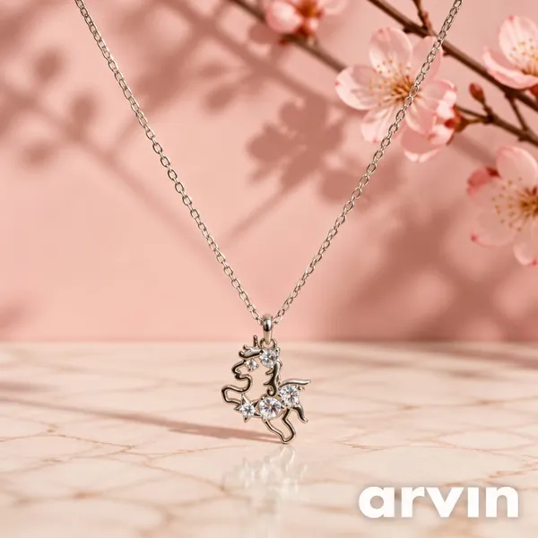 Silver_925_Sterling_Silver_Unicorn_Crystal_Accent_Pendant_Necklace_For_Women