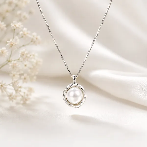 Silver_925_Sterling_Silver_Freshwater_Pearl_Pendant_Necklace_For_Women