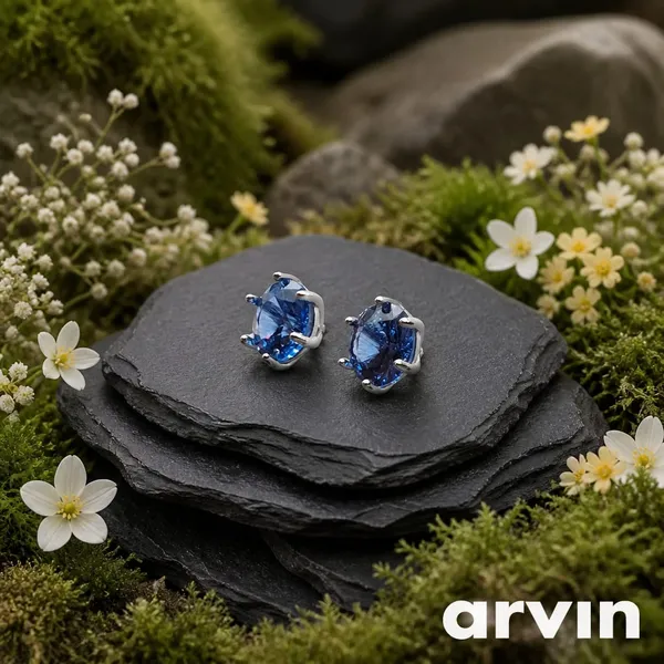 Blue_Silver_925_Sterling_Silver_Round_Cubic_Zirconia_Stud_Earrings_For_Women