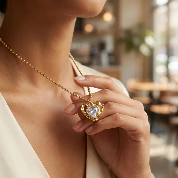 Golden_Anti_Tarnish_Heart_Crystal_Pendant_Necklace_For_Women