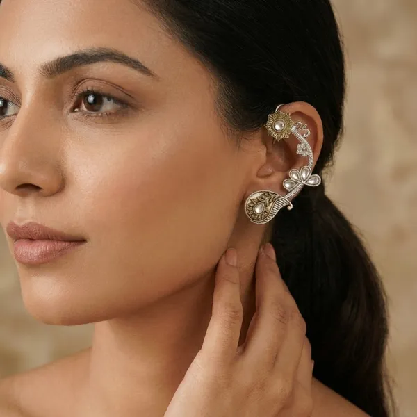 Golden_Alloy_Paisley_Floral_Karnphool_Earrings_For_Women