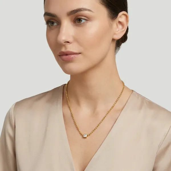 Golden_Anti_Tarnish_Square_Crystal_Pendant_Necklace_For_Women